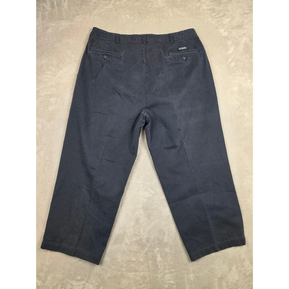Vtg Polo Ralph Lauren Andrew Pant Mens 38x29 Fit 37x25 Blue Double Pleated *Read